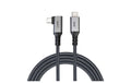 onit Pro Winkel USB4-Kabel C-C schw/gr 3m USB 4.0 / 80W / 20Gbps / 4K@60Hz