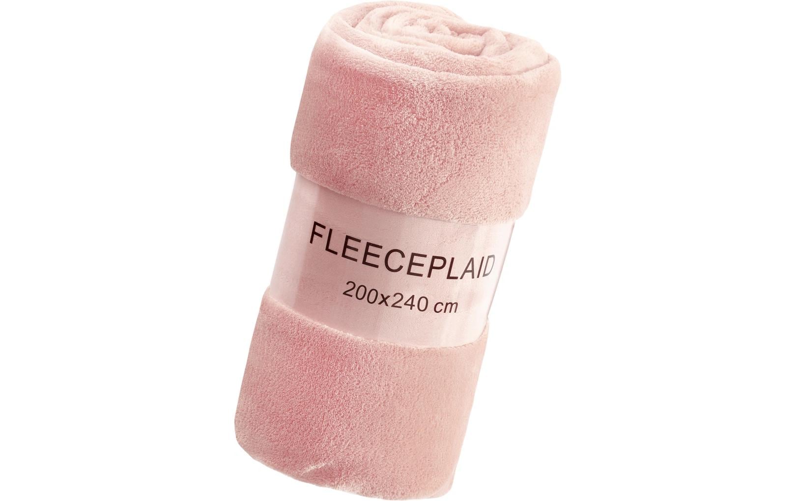Flair Fleecedecke Coral 200x240 Rose 100% Polyester