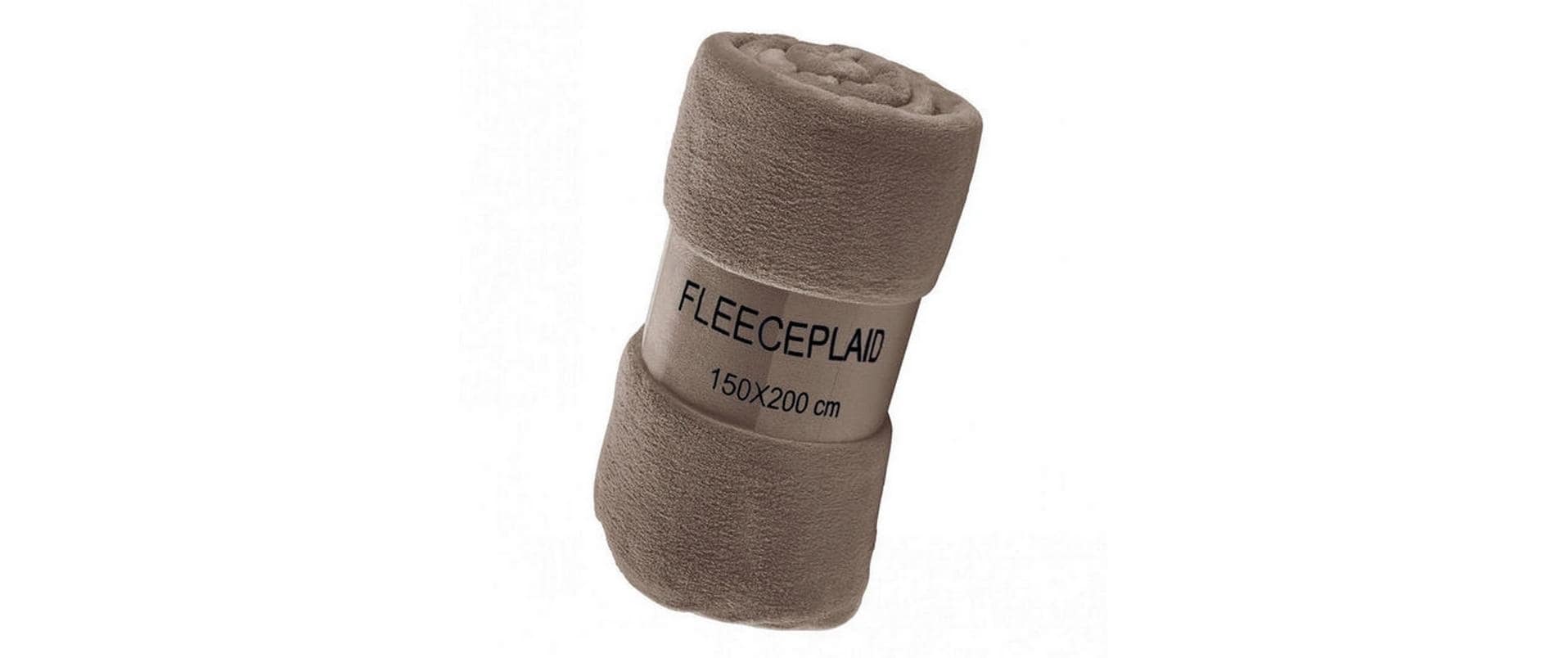Flair Fleecedecke Coral 150x200 Kaffee 100% Polyester