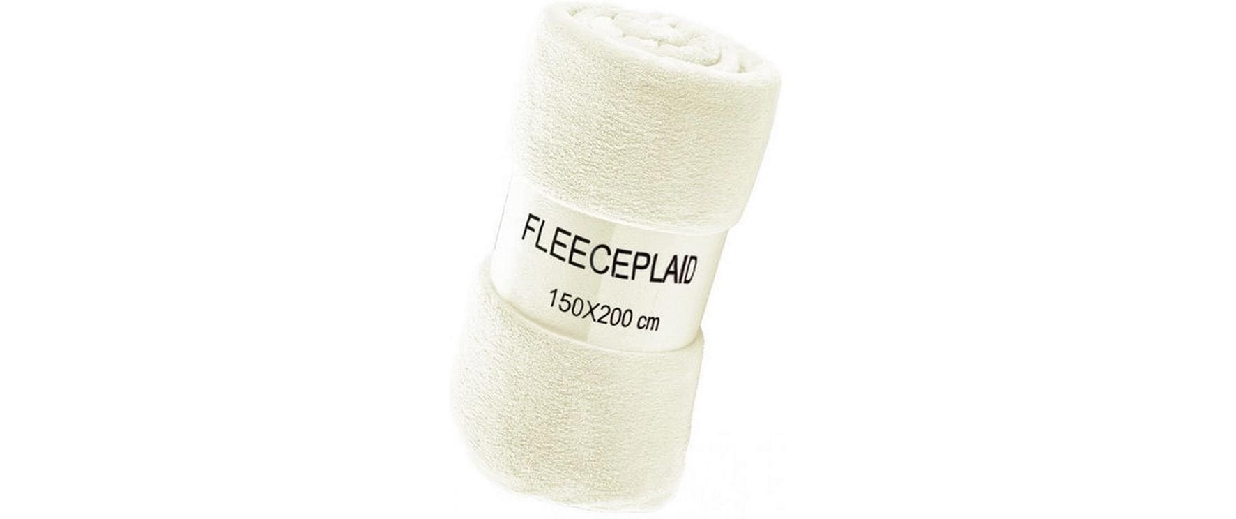 Flair Fleecedecke Coral 150x200 Wollweiss 100% Polyester