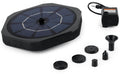GARVIDA Solar-Gartenfontäne 3.7V schwarz (IP68), Verschiedene Modi