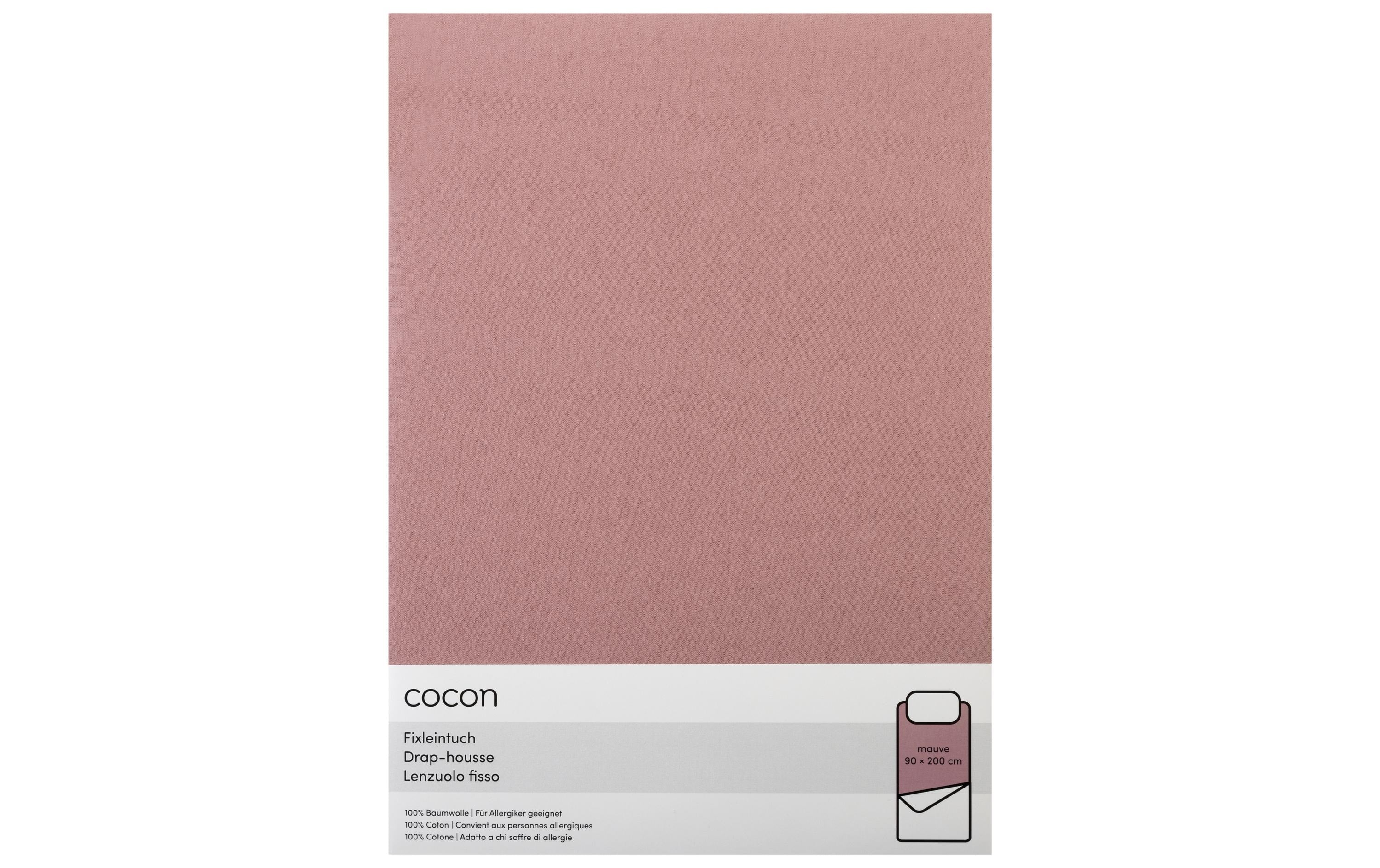 COCON Fixleintuch mauve 90/100x200 cm