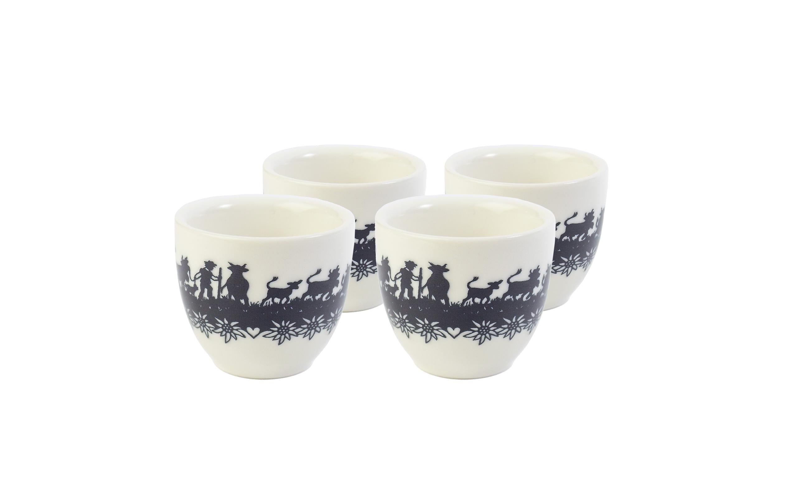 Trendform Eierbecher Set Keramik, 4 Stück, Ø 4.5 x 4 cm