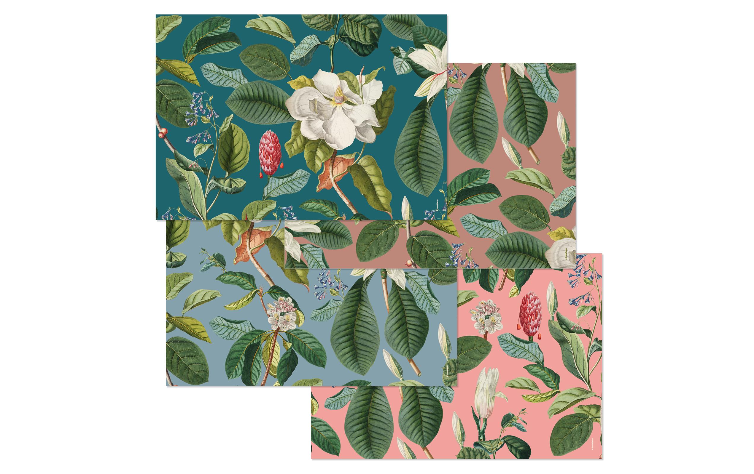 Trendform Papiertischset Magnolia Papier, 42x29.7, Abreissblock à 4x12 Stk.