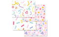 Trendform Papiertischset Confetti Papier, 42x29.7, Abreissblock à 4x12 Stk.
