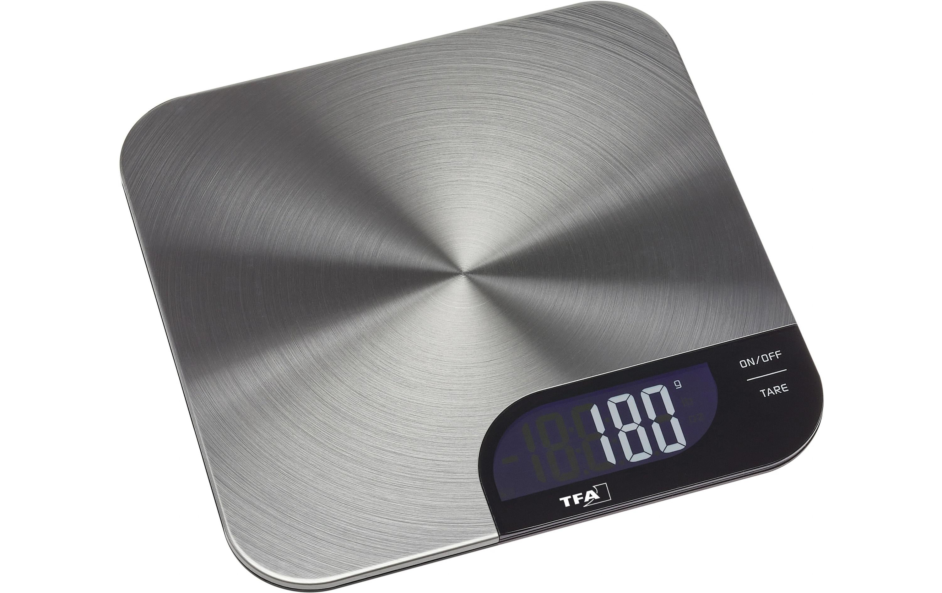 TFA Küchenwaage CHEESECAKE Inklusive 2 x 3V CR2032