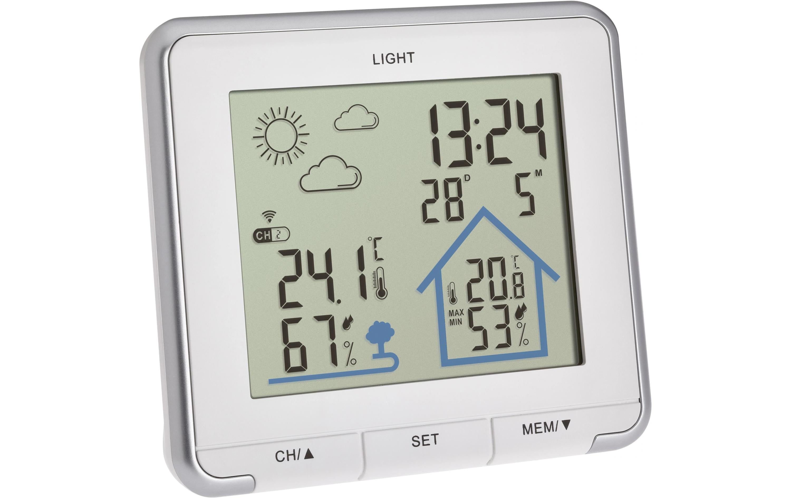 TFA Wetterstation LIFE Exkl. Batterien, Weiss