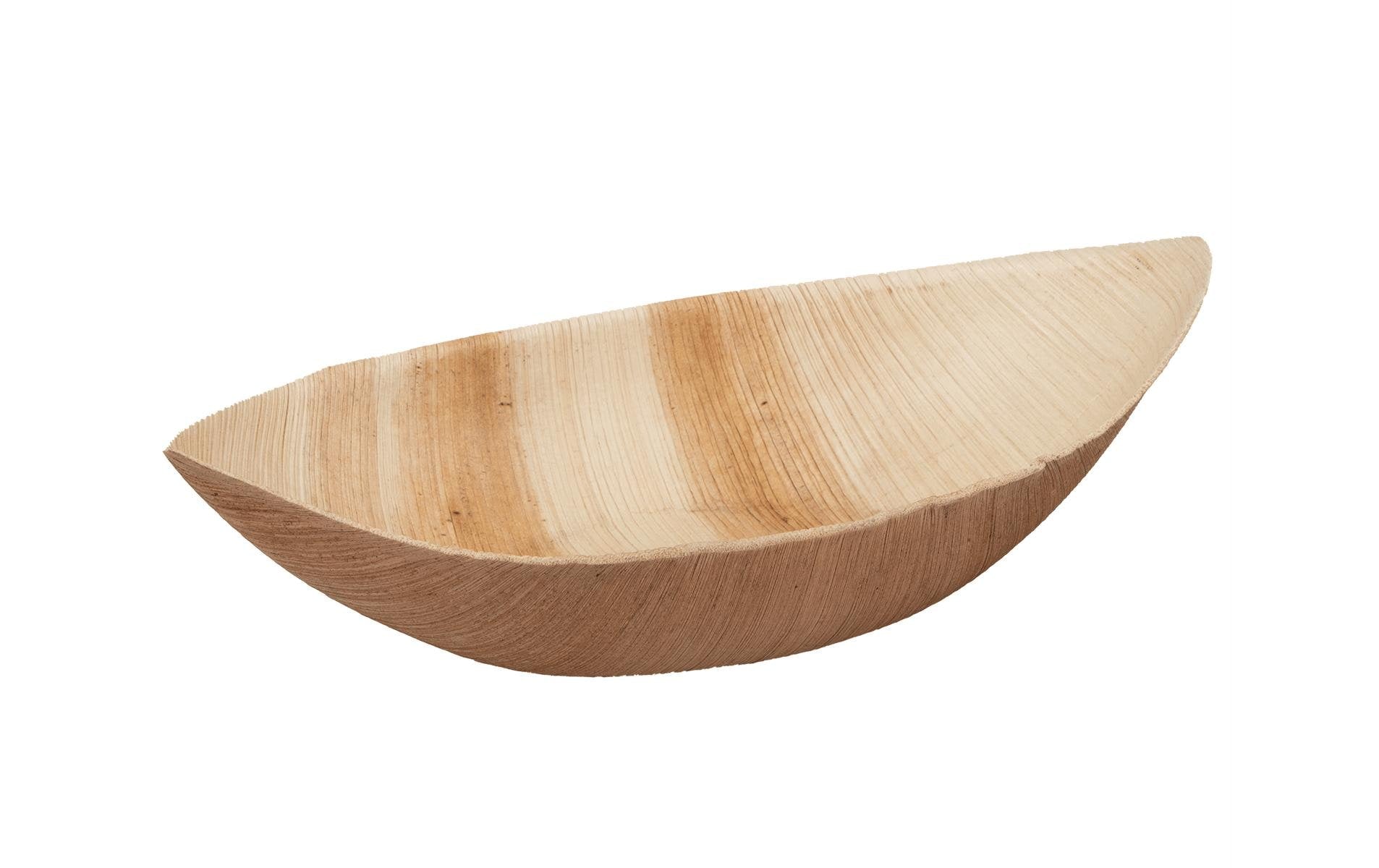 Elco Schale Palmblatt, 10 Stück Braun, 23x12.5 cm