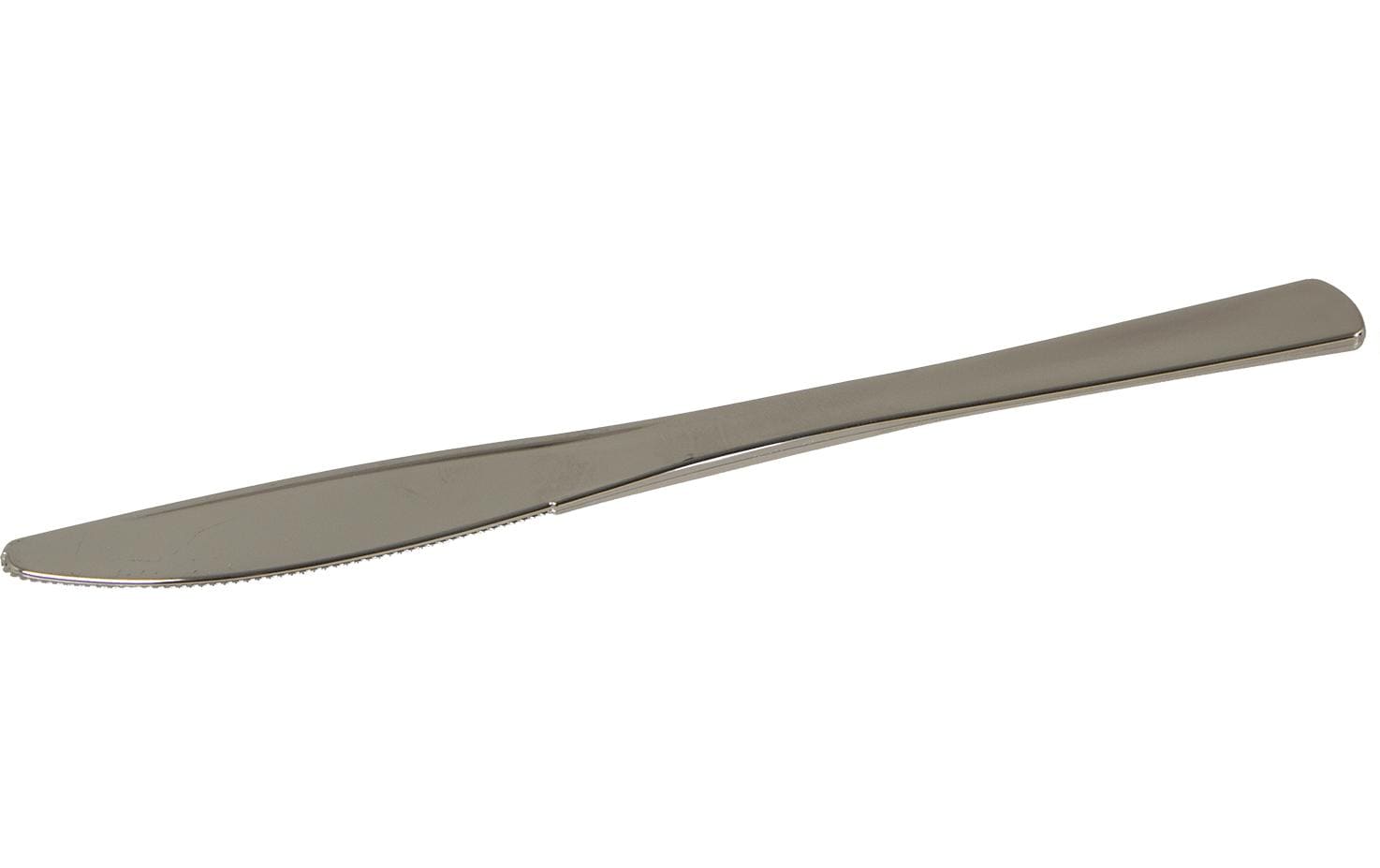 Elco Messer Metallic, 50 Stück Silber, Kunststoff, 20 cm