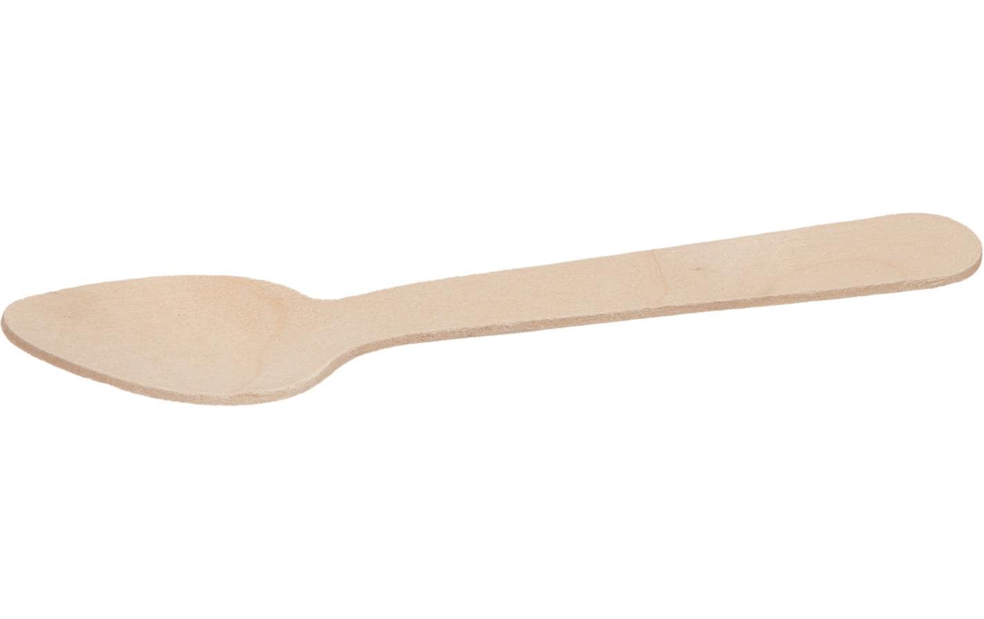 Elco Kaffeelöffel aus Holz, 40 Stück Braun, 11 cm