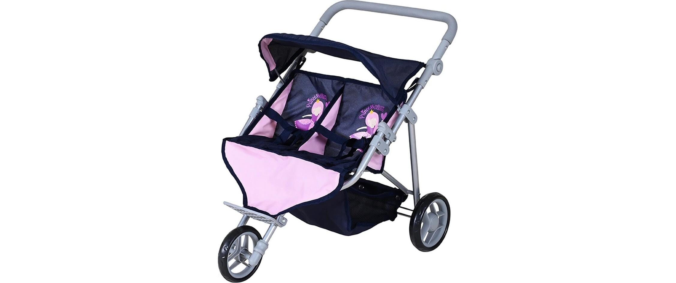 Zwillingspuppenwagen Duo princess blue