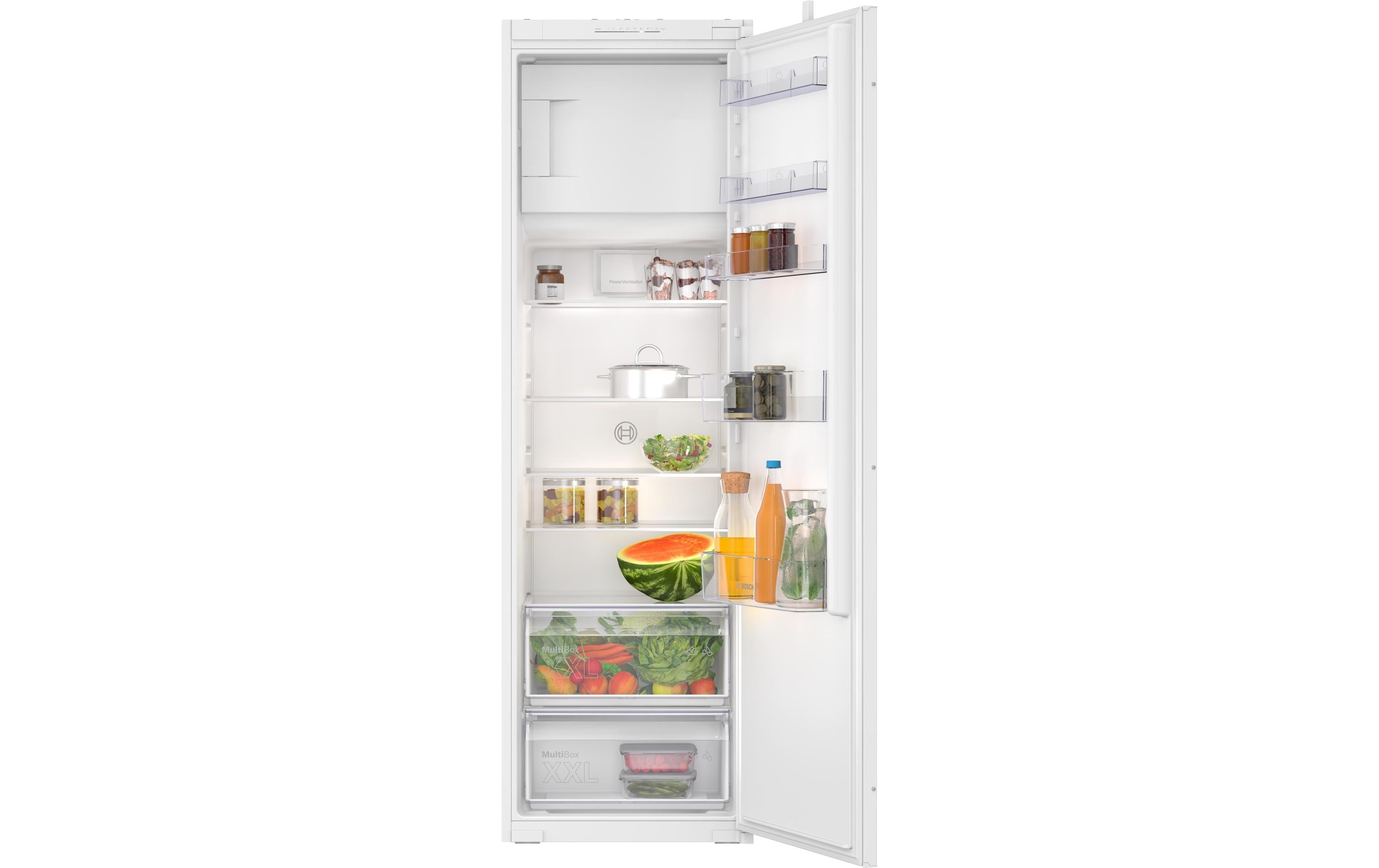 Bosch Einbaukühlschrank KIL82NSE0 E, KS 246l, GS 34l, 35dB, EU 60