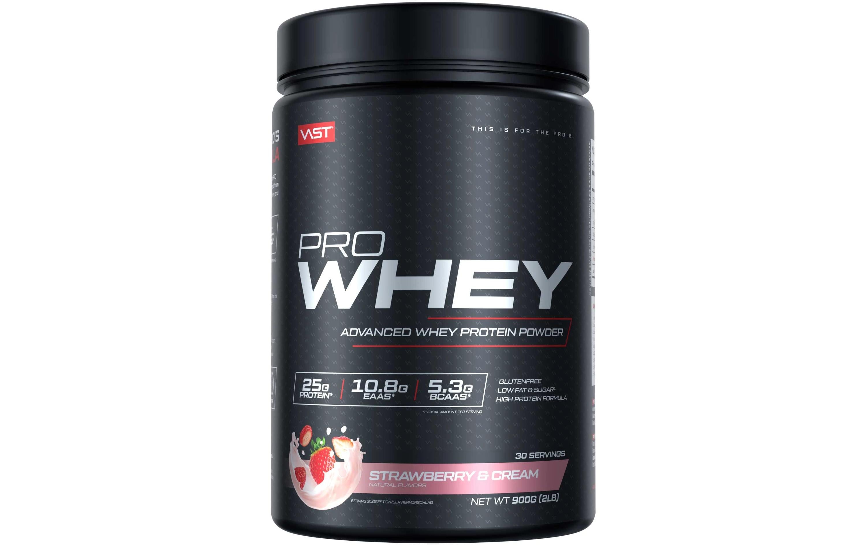 VAST PRO WHEY Dose: 900g, Strawberries and Cream