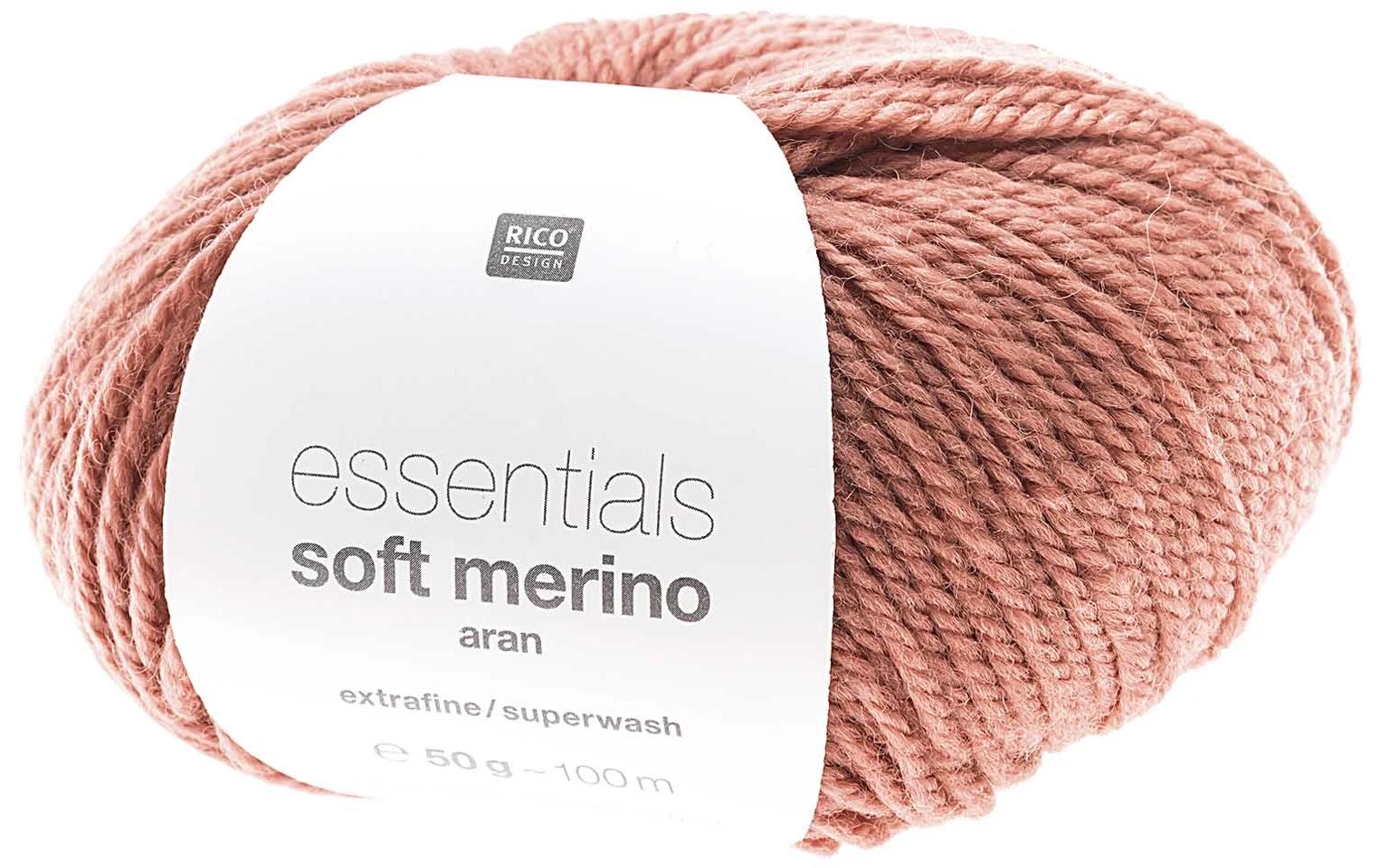 Rico Essentials Soft Merino Aran holunder, 50 g, 100 m, 100 % WV