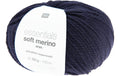 Rico Essentials Soft Merino Aran nachtblau, 50 g, 100 m, 100 % WV
