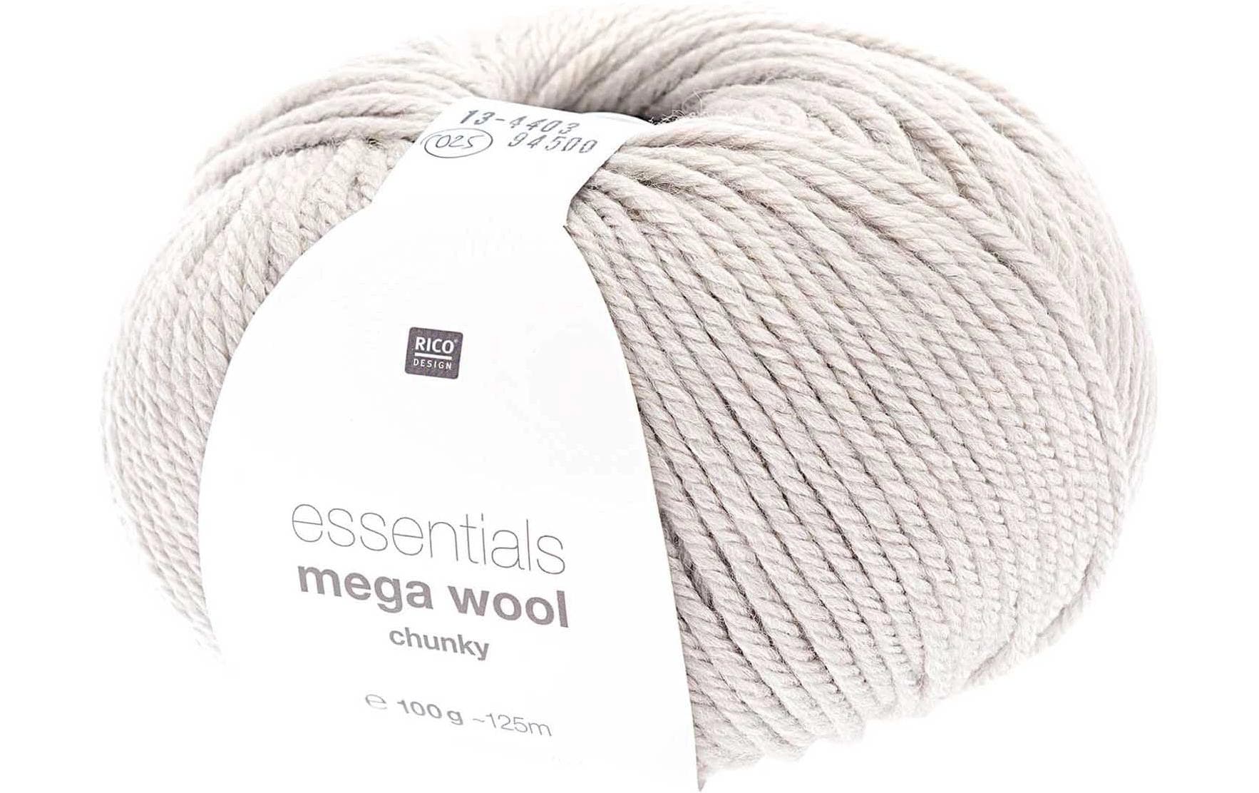 Rico Essentials Mega Wool chunky aqua 100 g, 125 m, 55 % WV, 45 % PAN