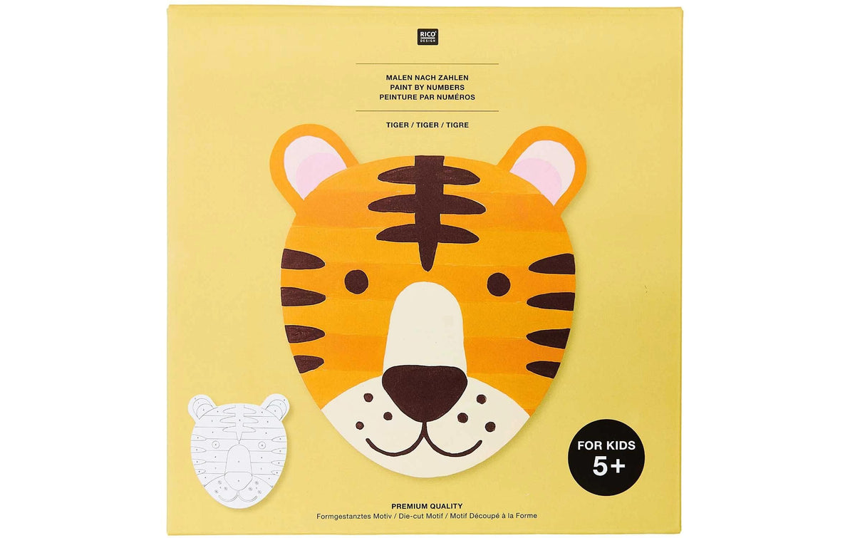 Rico Malen nach Zahlen 26 x 37 cm,  Tiger