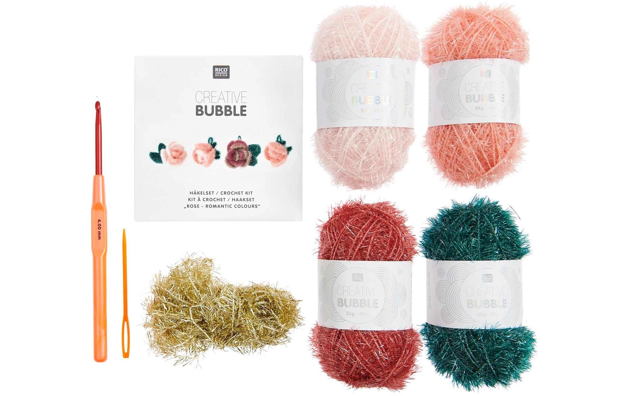 Rico Häkelset Bubble, Rose Romantic Colours