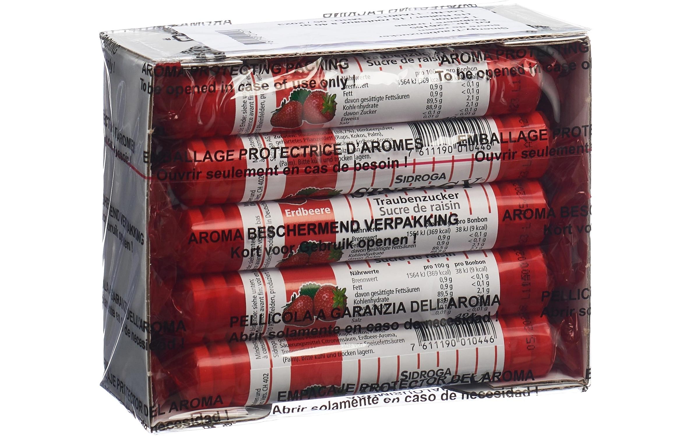 Sinergy Traubenzucker Erdbeere 15 x 40 g