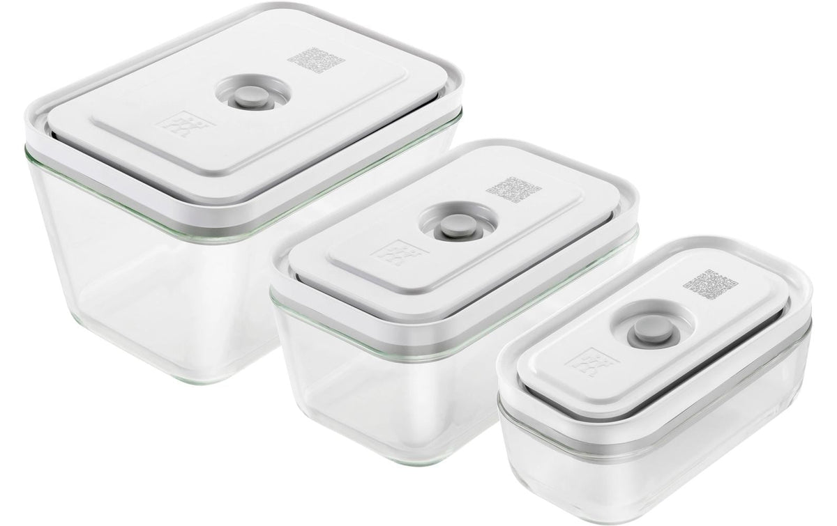 Zwilling 3tlg. Fresh & Save Vakuumbox Glas S,M,L Glas 21.4x14.4x12.8cm