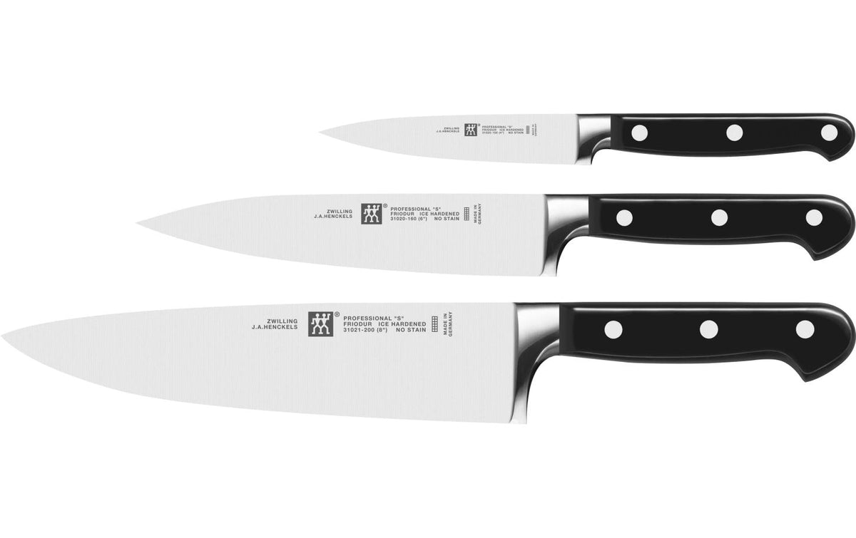 Zwilling 3tlg Professional S Messerset Edelstahl 42x0x3.7cm