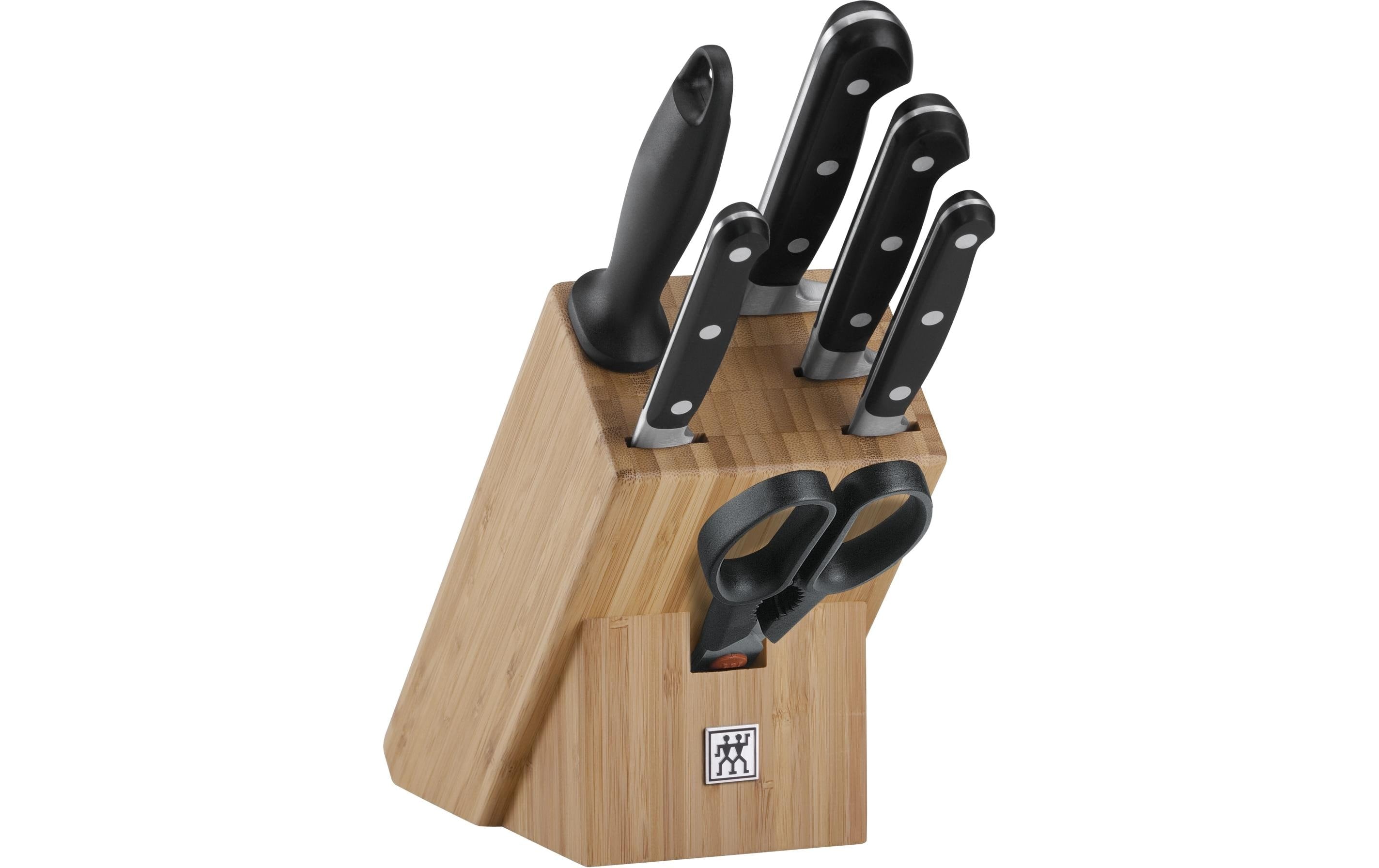 Zwilling 7tlg Professional S Messerblock Bambus 36.5x16x15cm