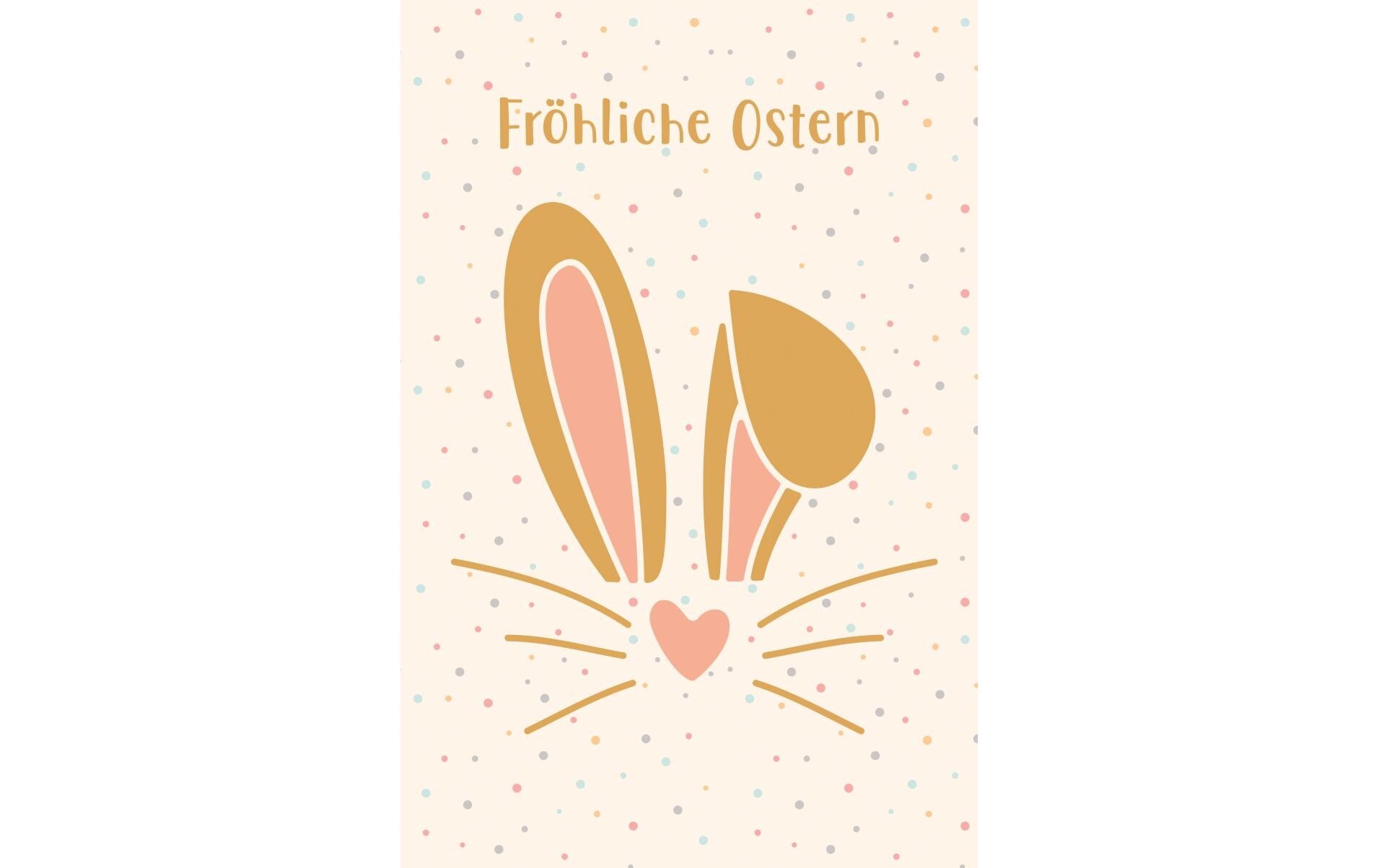 ABC Glückwunschkarte Frohe Ostern Format B6, 125 x 176 mm, mit Couvert