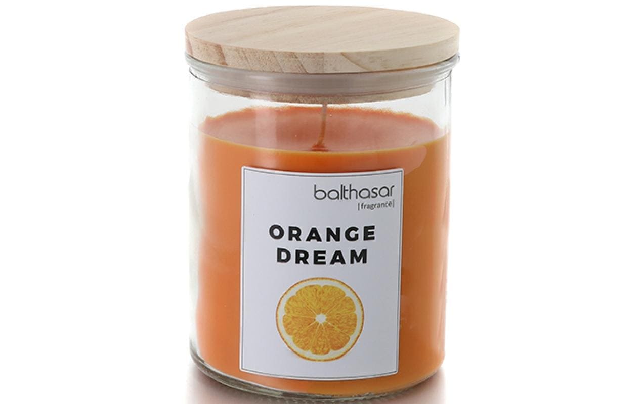 balthasar Duftkerze Orange Dream im Glas, 10x12 cm (HxD), Brenndauer 65h