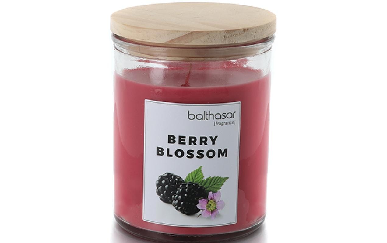 balthasar Duftkerze Berry Blossom im Glas, 10x12 cm (HxD), Brenndauer 65h