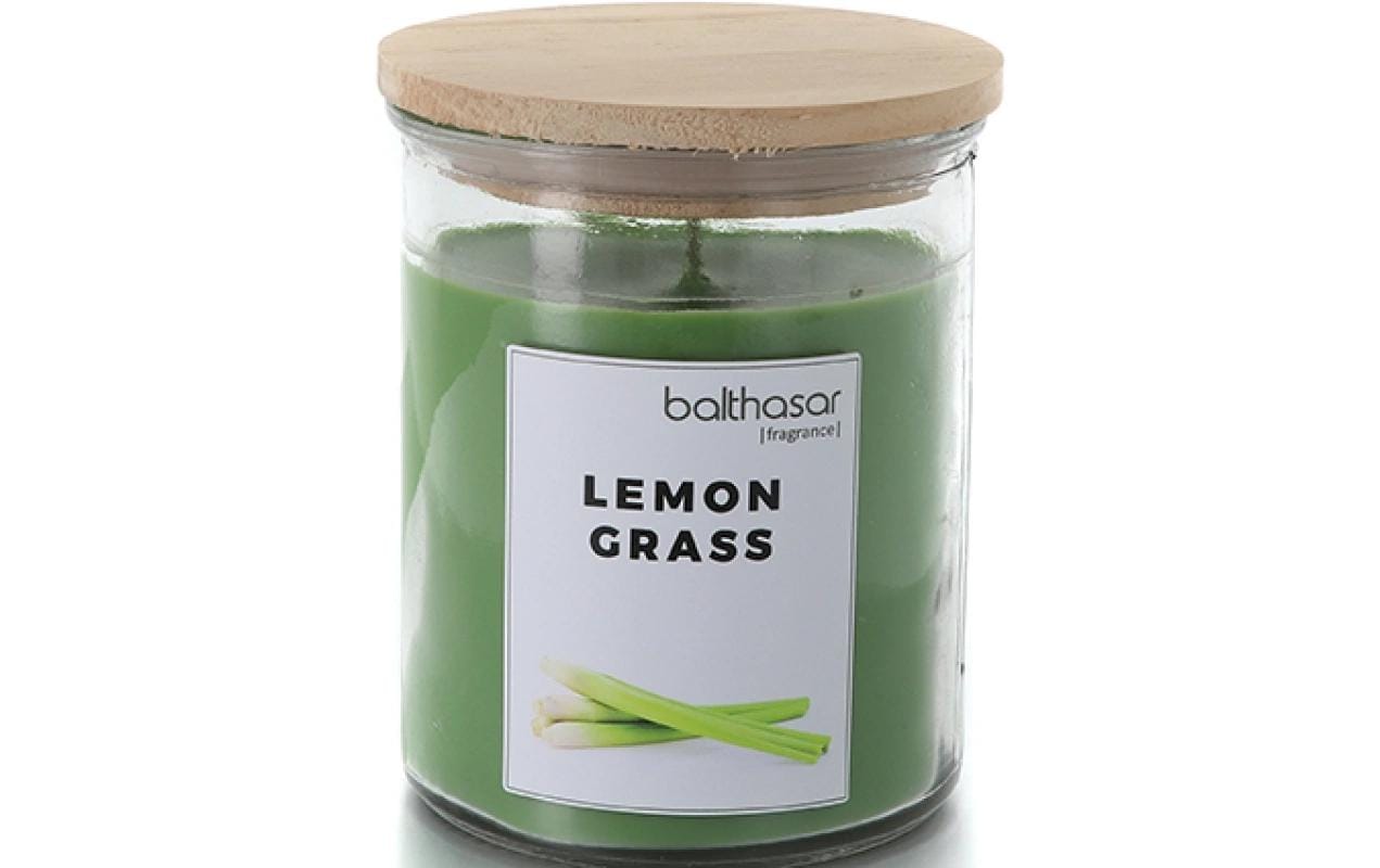 balthasar Duftkerze Lemongrass im Glas, 10x12 cm (HxD), Brenndauer 65h