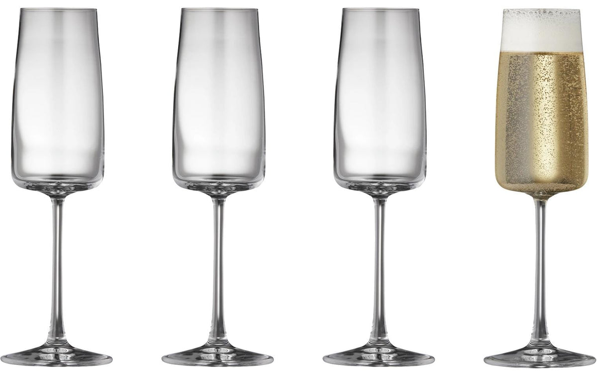 Lyngby Champagnerglas  Zero 30 cl 4 Stk. Farbe klar, Lead-free crystal
