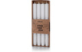balthasar Stabkerzen Rillen, 4er Set Weiss, 2.2x24 cm (DxH), Brenndauer 10h