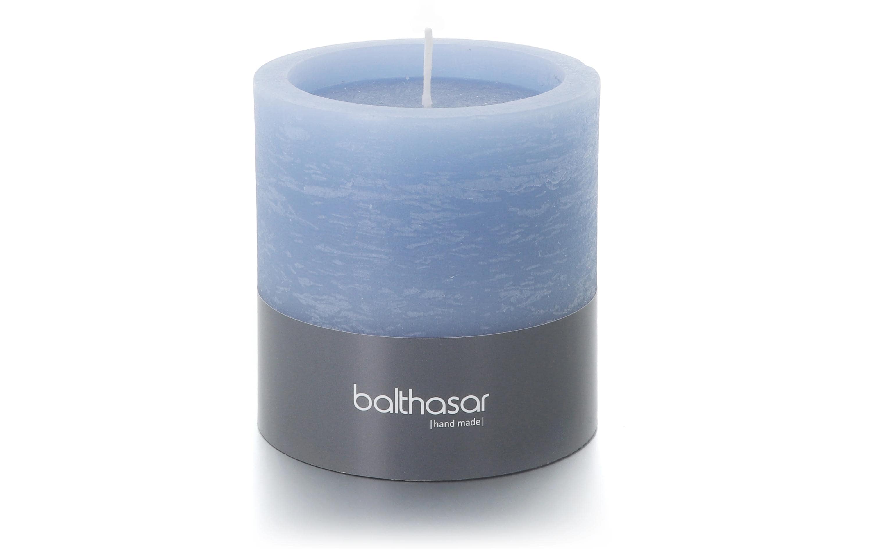 balthasar Kerze Windlicht Rustico Denim 10x10 cm (DxH), Brenndauer 50h