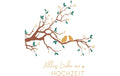ABC Glückwunschkarte Hochzeit Format B6, 125 x 176 mm, mit Couvert