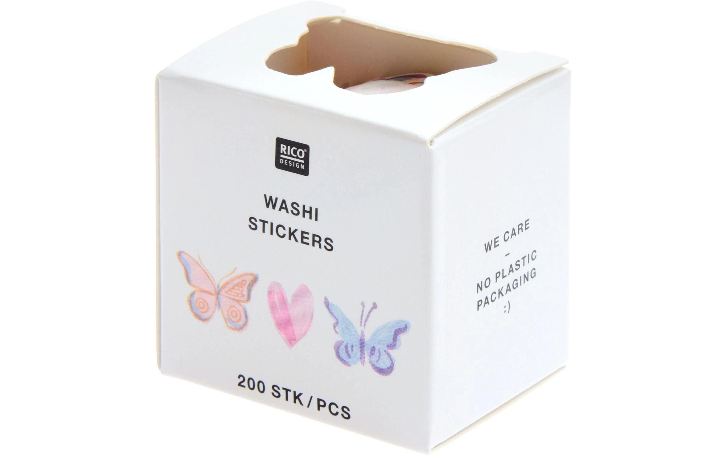 Rico Washi Sticker Painted Love 200 Stk, FSC Mix