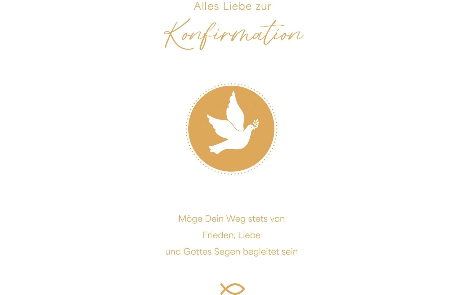 ABC Glückwunschkarte Konformation Format B6, 125 x 176 mm, mit Couvert