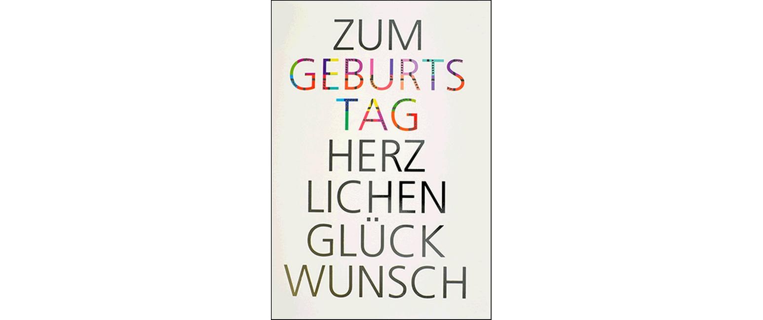 ABC Glückwunschkarte Geburtstag A4