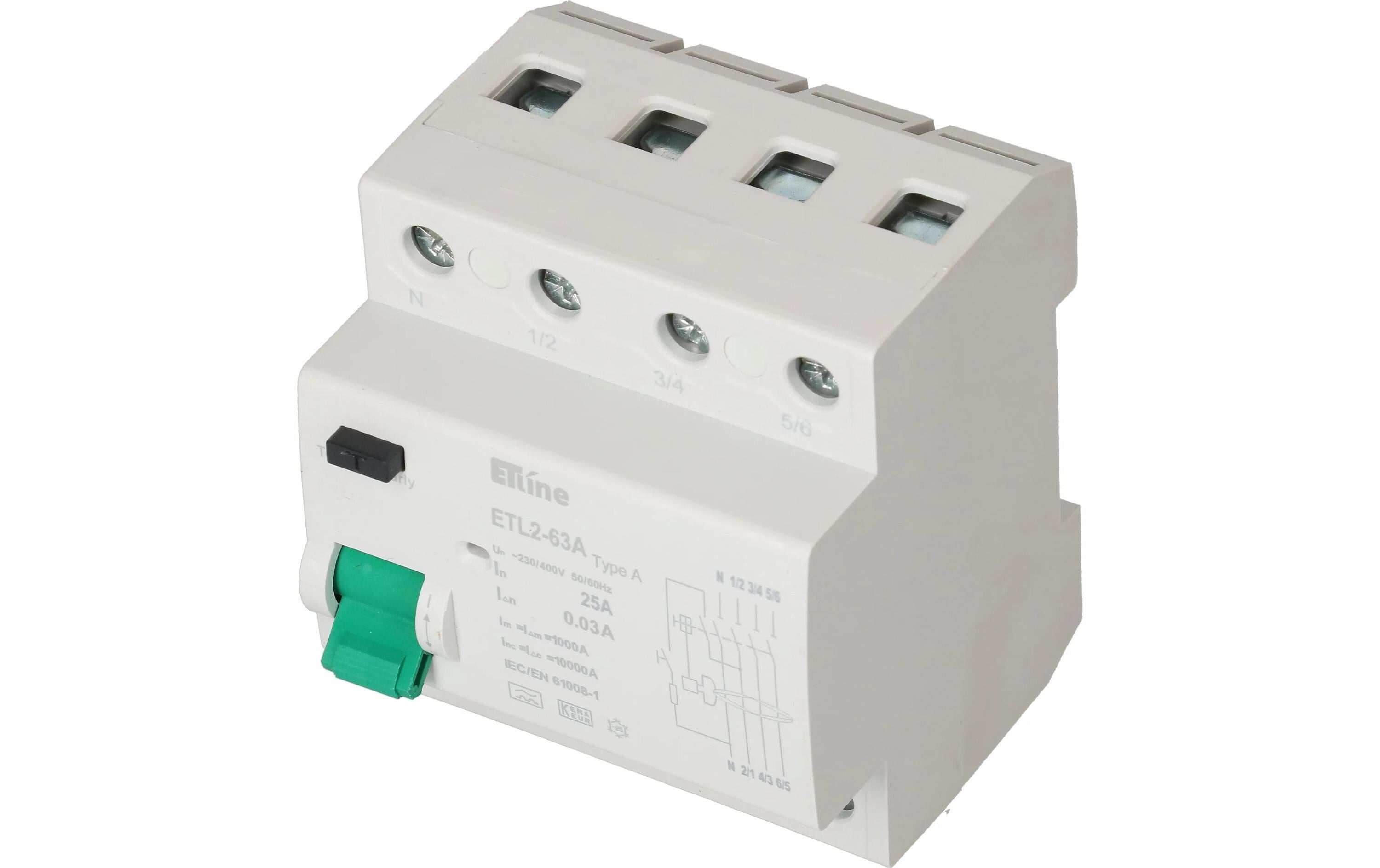 Max Hauri Build FI 3P+N 25A 30mA Typ A 10kA