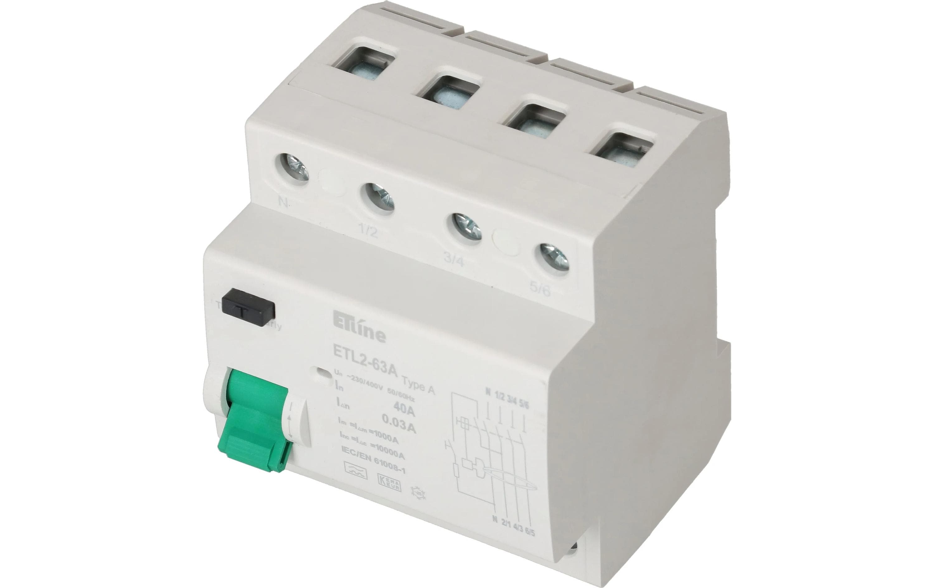 Max Hauri Build FI 3P+N 40A 30mA Typ A 10kA