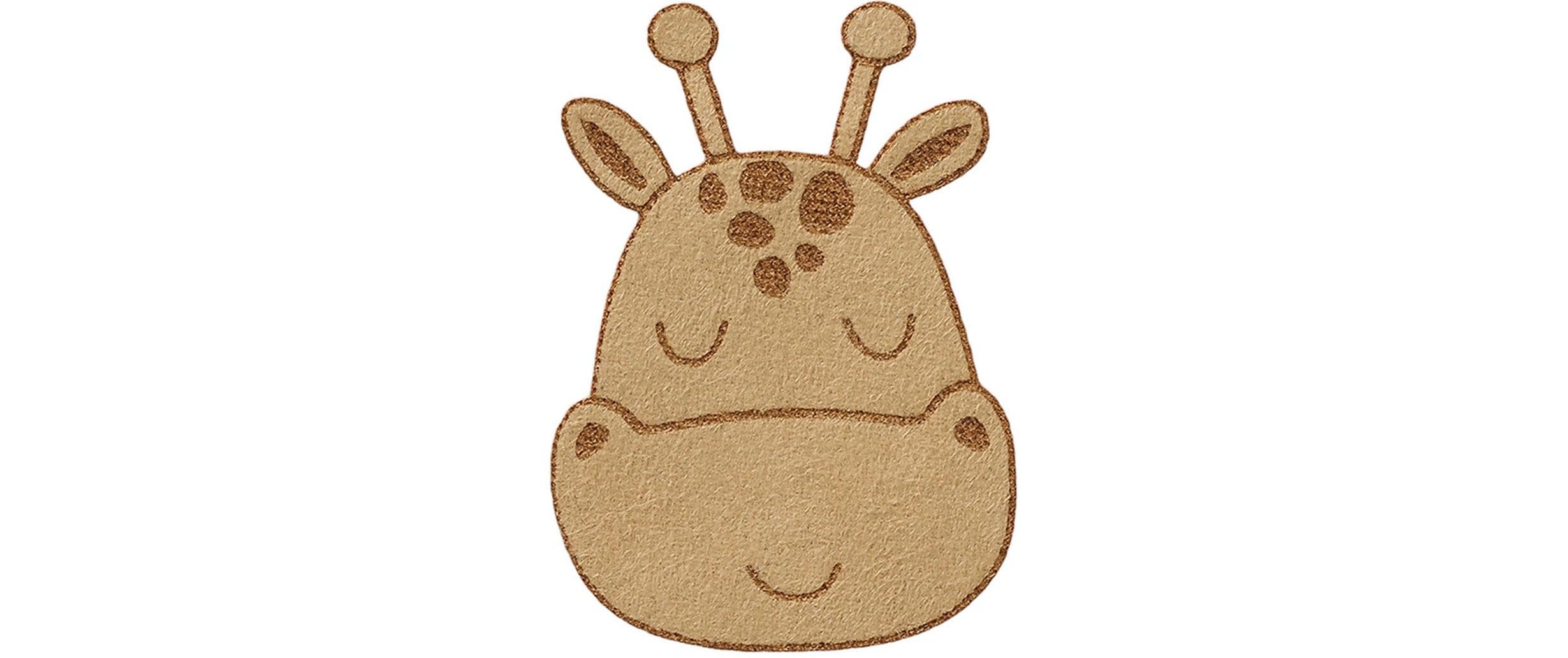 Monoquick Aufbügelbild Midi Giraffenkopf 5.8 x 4.2 cm