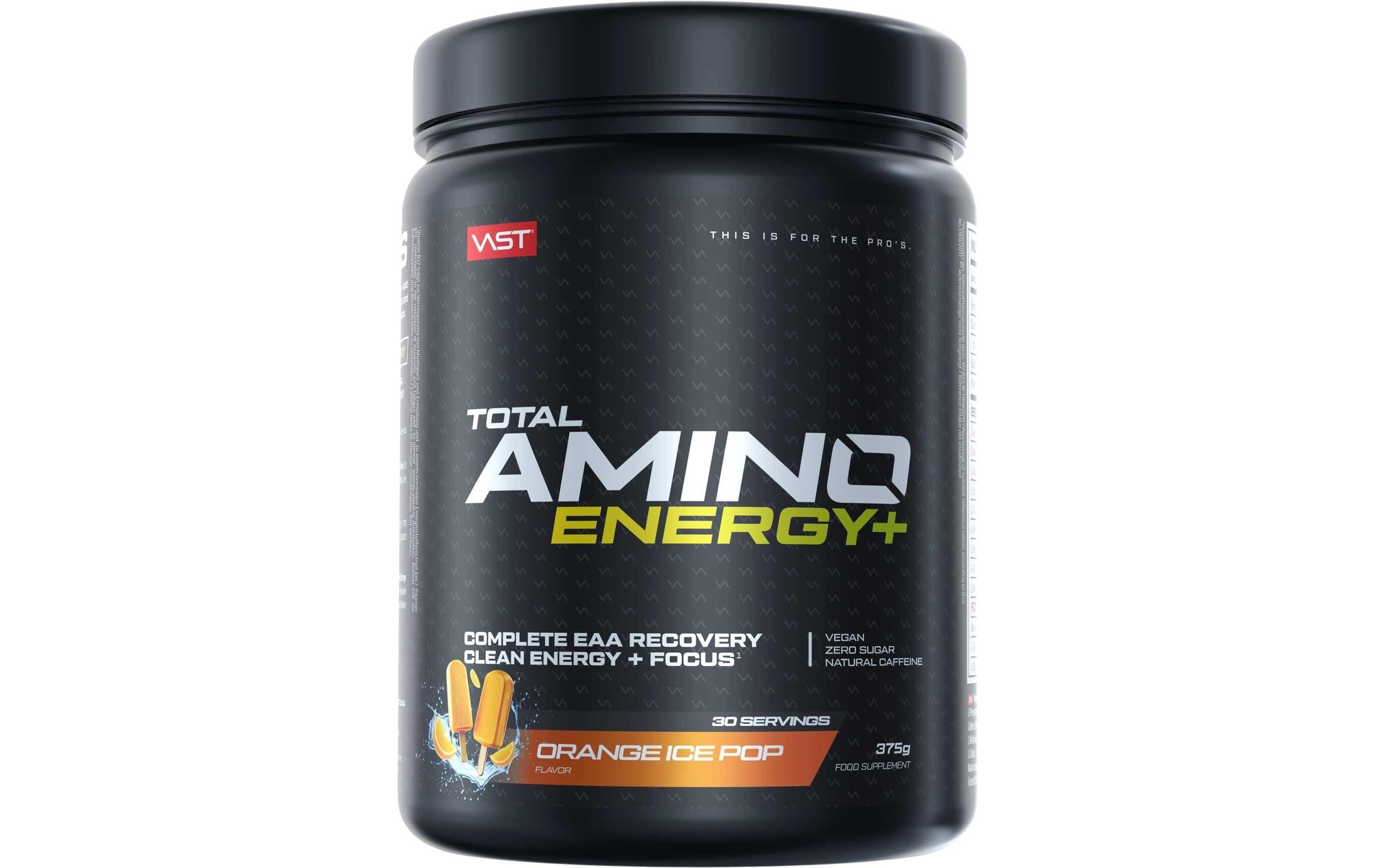 VAST Total Amino Energy Dose: 375g, Orange Ice Pop