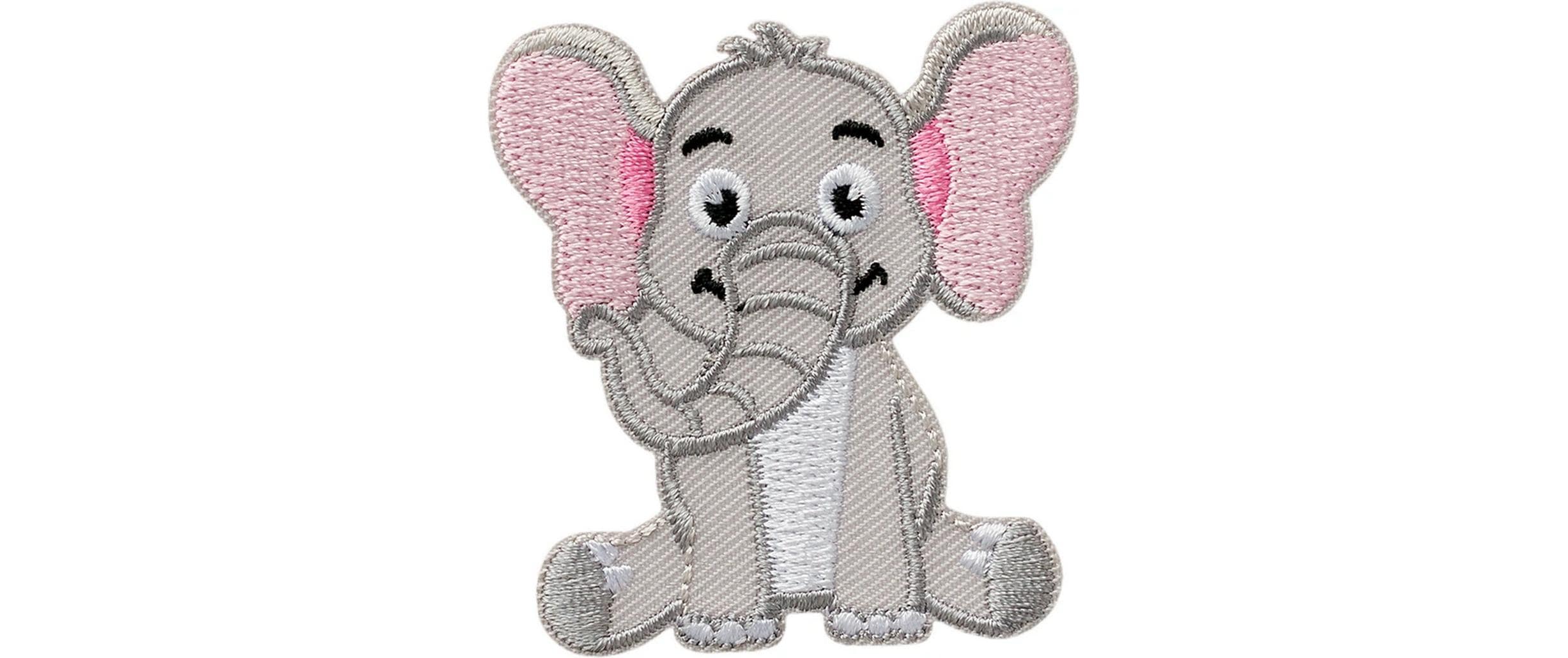 Monoquick Aufbügelbild Midi Elefant 5.8 x 5.1 cm