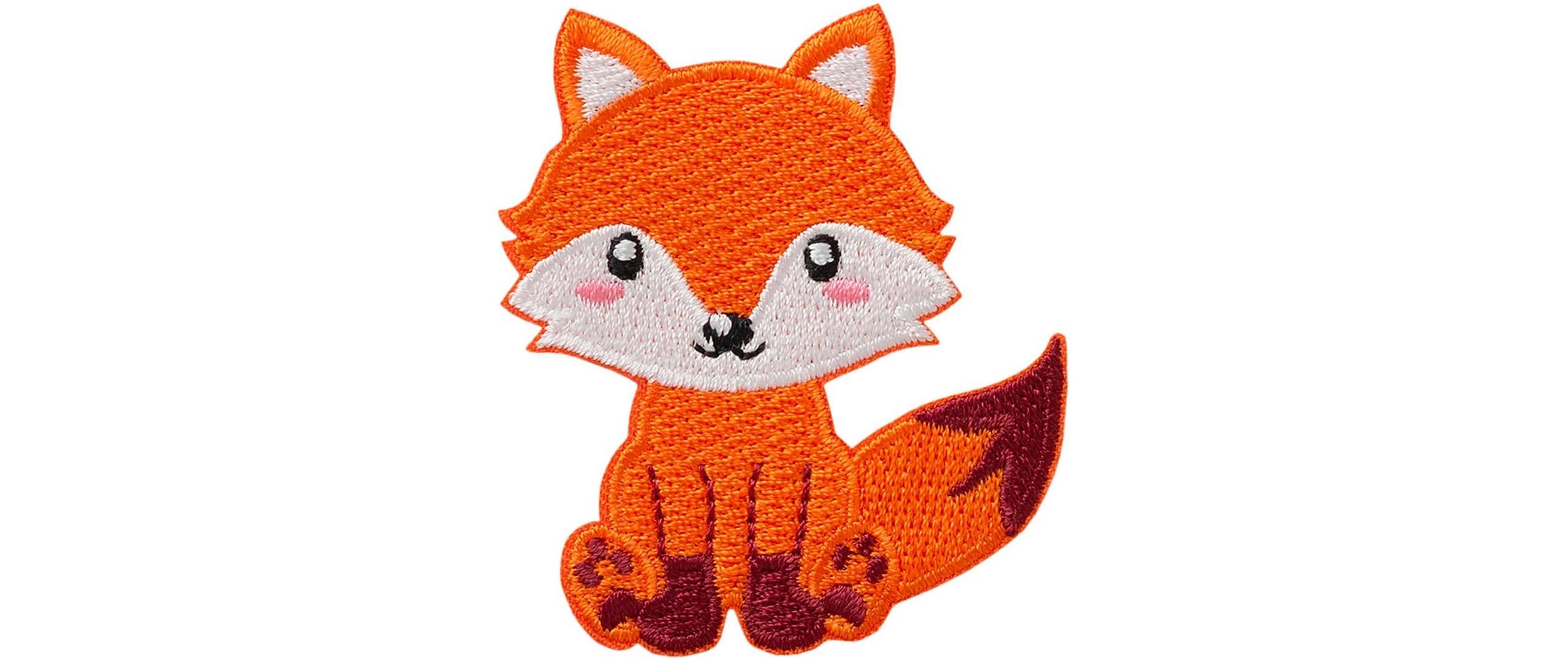 Monoquick Aufbügelbild Midi Recycl-Patch Fuchs 6.1 x 5.2 cm