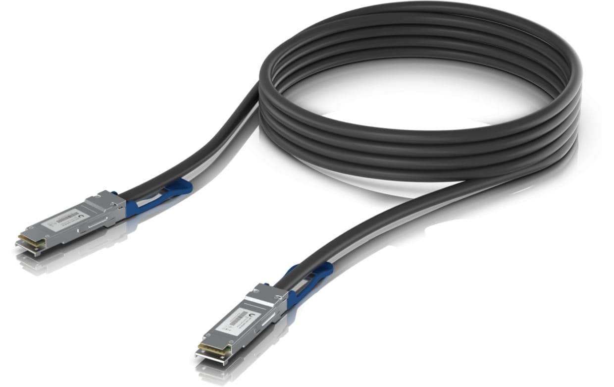 Ubiquiti UniFi Direct Attach Copper Cable 100Gbps, 3m, QSFP28