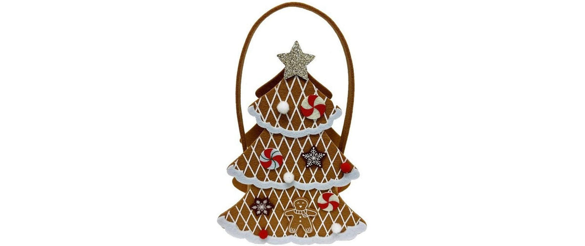 Dameco Tasche Tannenbaum aus Filz 8.5x17x23 cm (LxBxH)