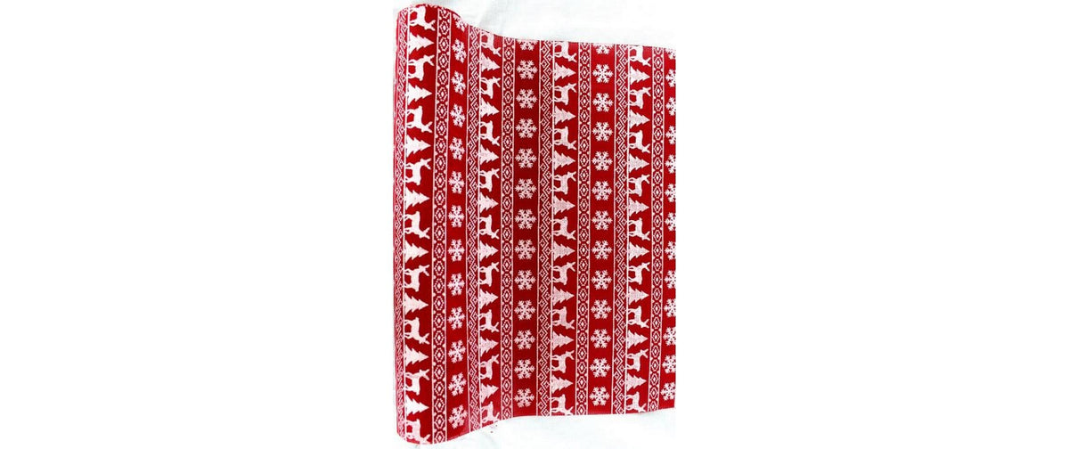 Dameco Dekostoff Hirsch, imitierte Leine Polyester, 36x300 cm