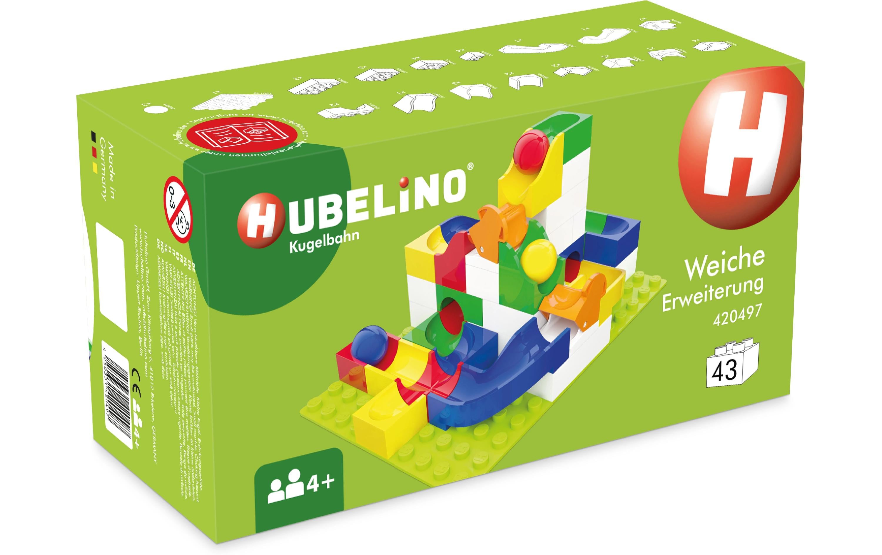 Hubelino Kugelbahn: Weichen Erweiterung Alter: 2+ Teile: 43