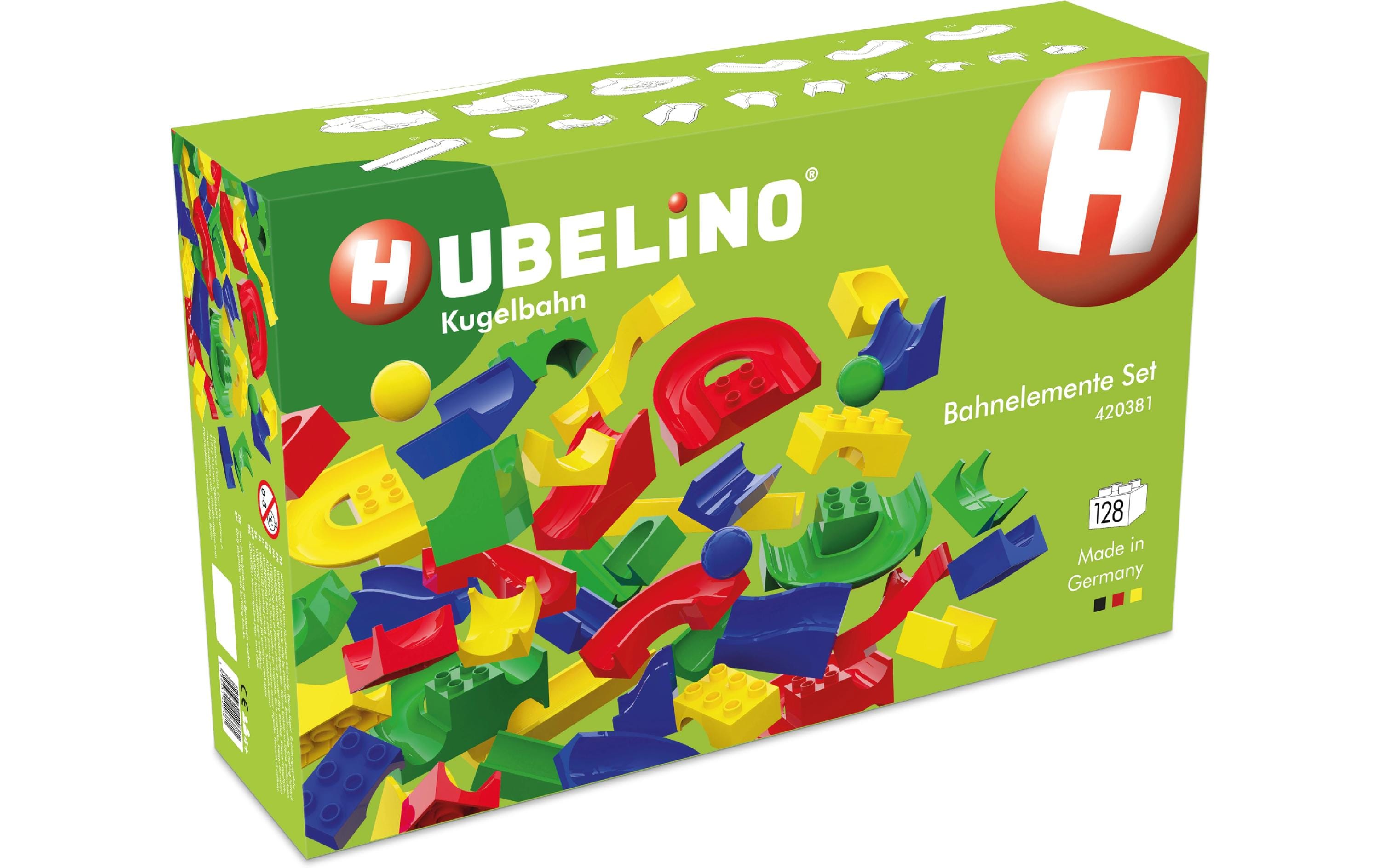 Hubelino Kugelbahn: Bahnelemente Set Alter: 2+ Teile: 128