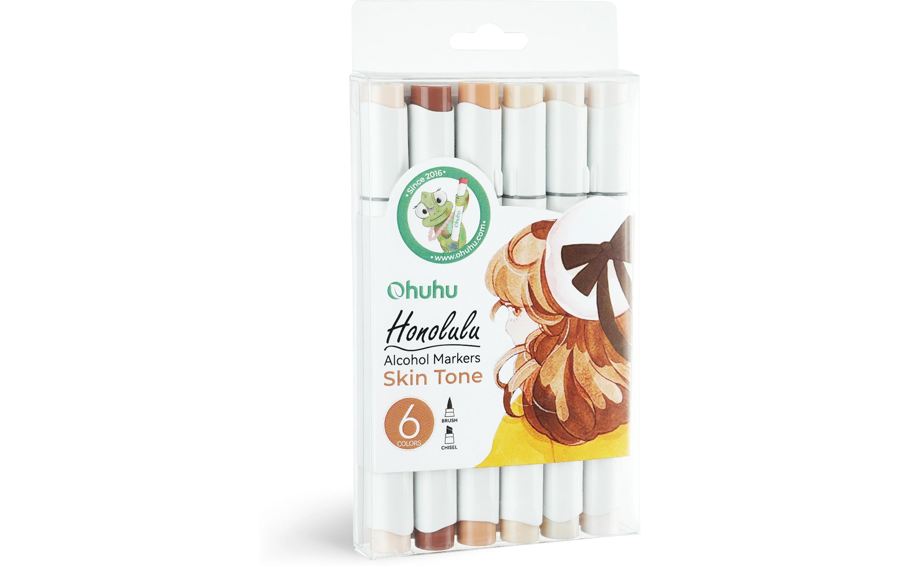 Ohuhu Honolulu Kunstmarker (6 Stk.) - Hautfarben