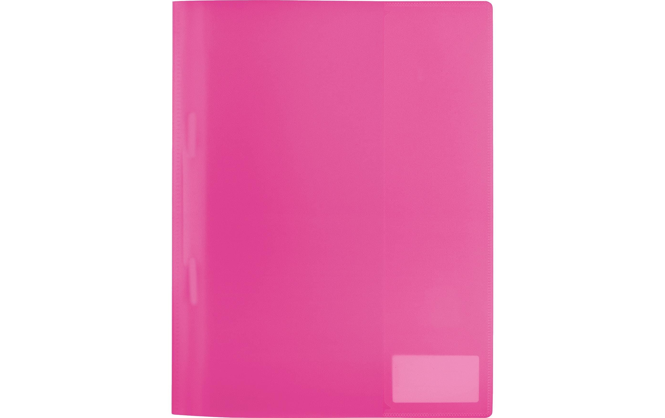 Herma Schnellheft A4 Transluzent pink Polypropylen, Namensfeld, Einstecktasche